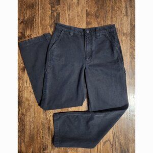 TNA Artizia size 8 Greenwich Carpenter Pants Black Denim Cargo Barrel Leg Jeans